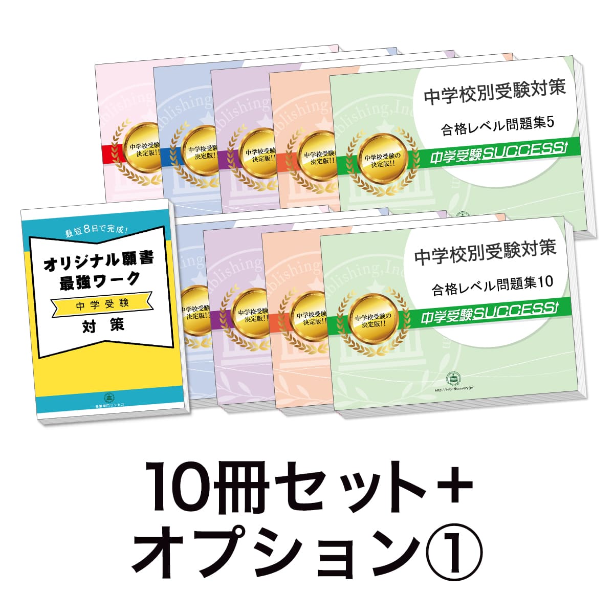 過去問にそった中学受験問題集10冊セット＋オプション①